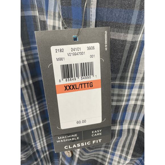 Van Heusen Never Tuck Slim Fit Long Sleeve Button up shirt - Size XXXL - Picture 3 of 6